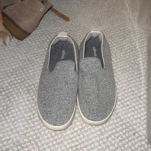 Barley worn grey All Birds Slip on